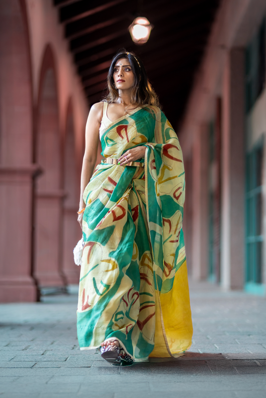 Buy handpainted kalamkari sarees online