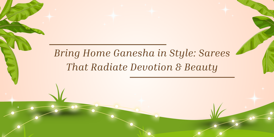 Ganesh Chaturthi Sarees – Festive Elegance at Shop Ojasi