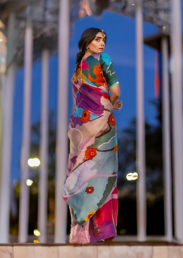 Digital Print Saree