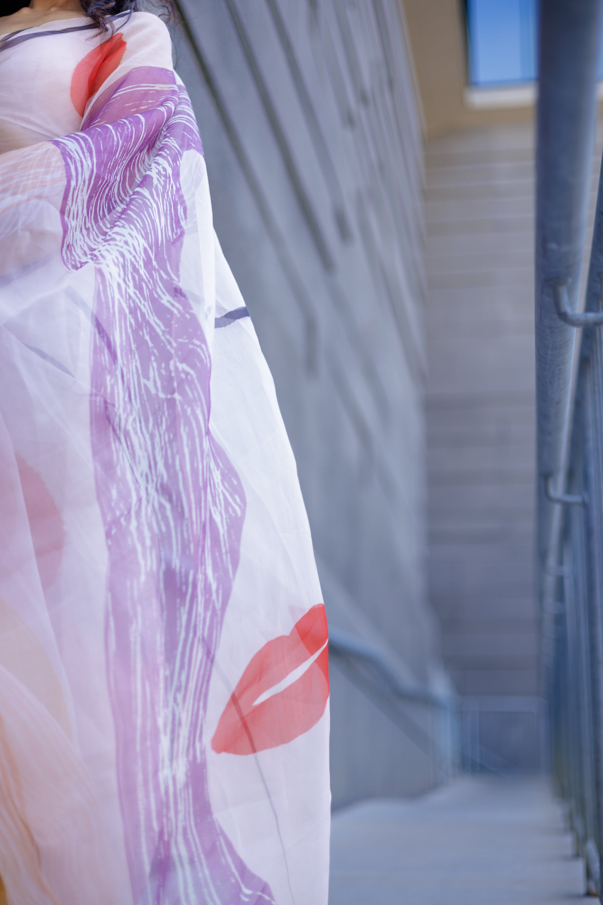 Ēka | Abstract Organza Designer Saree